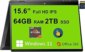 HP Envy X360 15 Ryzen 7 2-in-1 Touchscreen Laptop