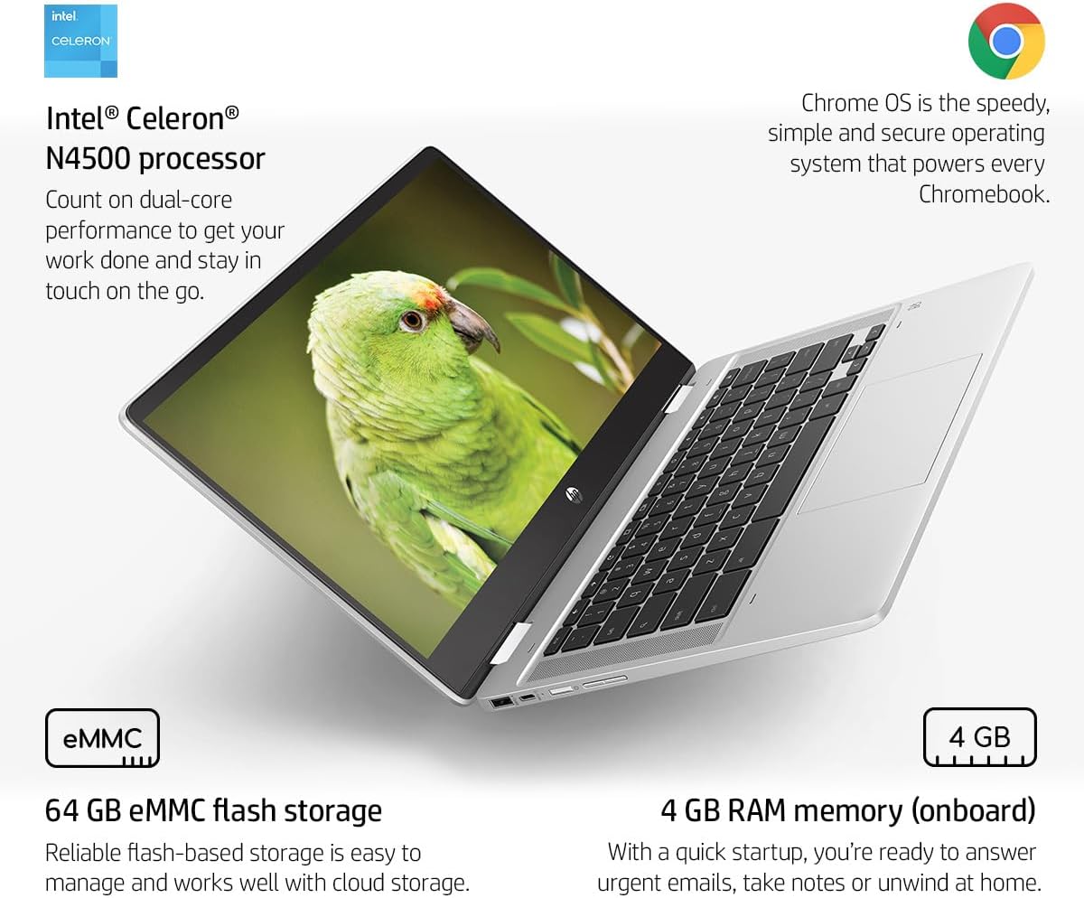 HP Chromebook x360 14b 2-in-1 Touchscreen Laptop