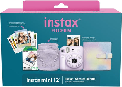 Fujifilm Instax Mini 12 Camera Bundle - Lilac Purple - Holiday Fun