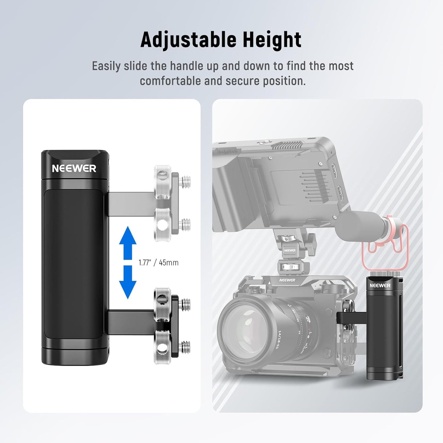 Neewer 10102481 Camera Side Handle Grip Adjustable