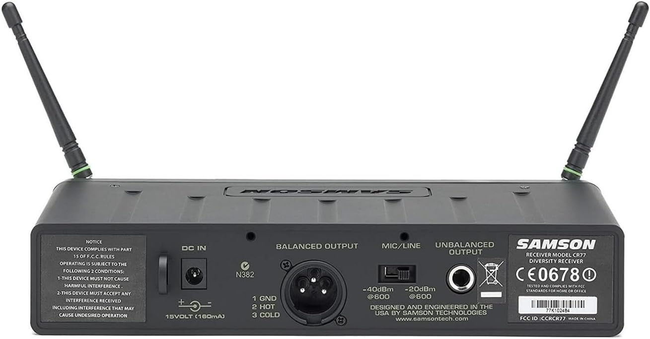 Samson SW7A7SQE-K5 AirLine 77 Fitness Wireless Headset