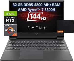 HP Victus 16.1" Ryzen 7 RTX 3050 Ti Gaming Laptop 32GB 2TB