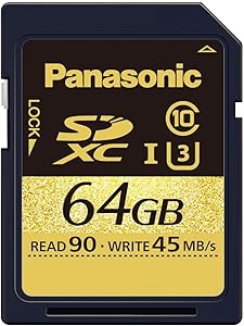 Panasonic RP-SDUC64GAK 64GB Gold Series UHS-3 SD Card — main product image