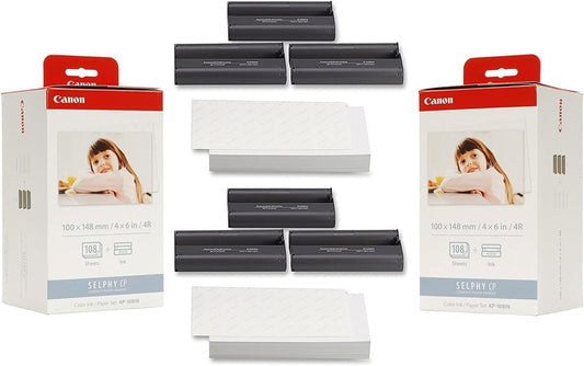 Canon 3115B001-X2 KP-108IN Ink Paper Set 216 Prints