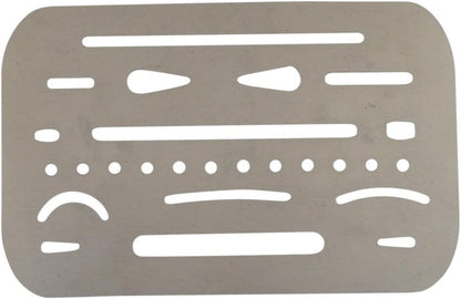 Westcott ES-1 Erasing Shield 3.5" x 2.25" Stainless Steel