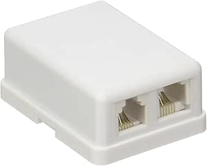 Monoprice 107087 6P6C 2-Port Surface Mount Box — main product image