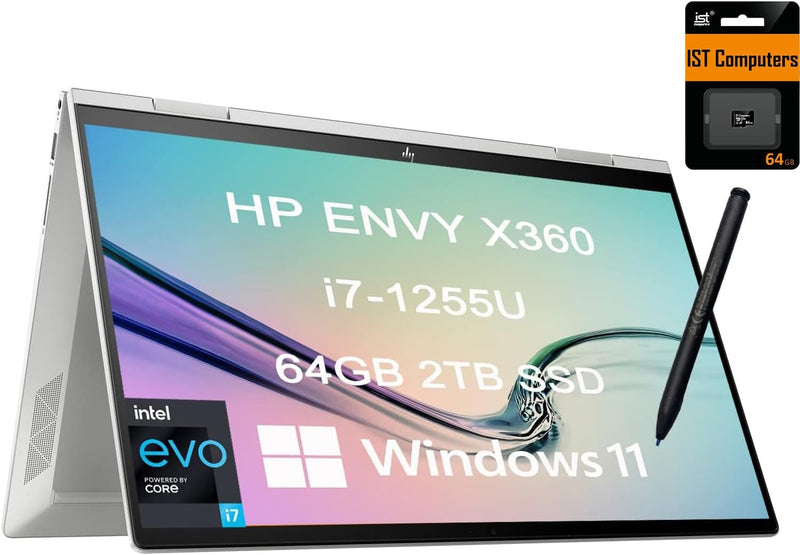 HP Envy X360 15 i7 Touchscreen 2-in-1 Laptop — main product image