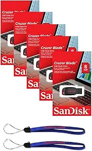 SanDisk SDCZ50-008G-5PK_Lan_x2 Cruzer Blade 8GB USB Flash Drive (5-Pack)