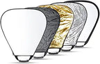Neewer 10078406@@##1 5-in-1 Collapsible Triangle Reflector Kit