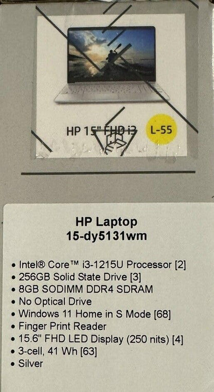 HP HP Notebook i3 15.6" FHD Laptop