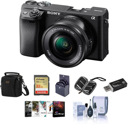 Sony a6400 Mirrorless Camera 16-50mm Lens Bundle