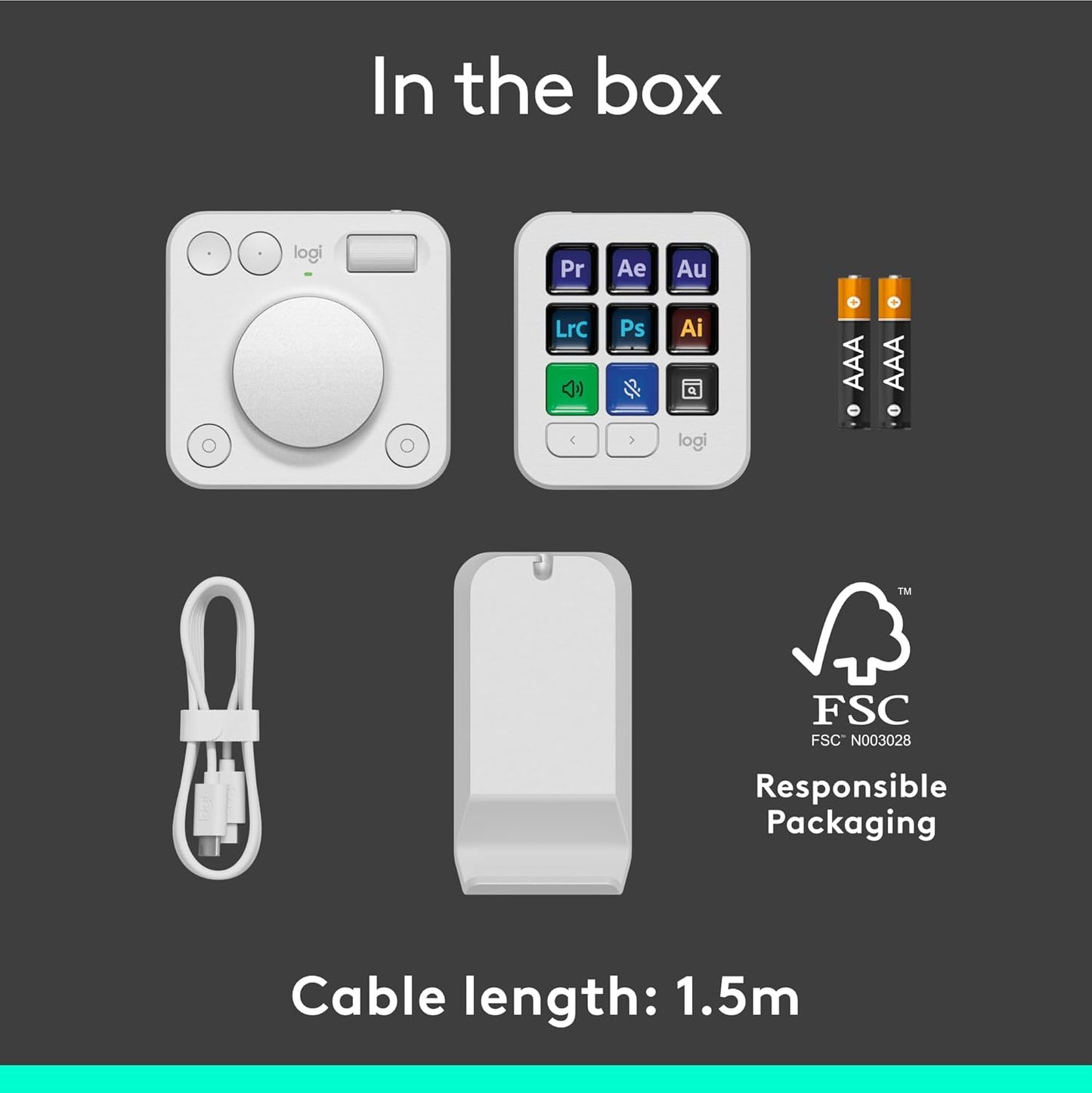 Logitech 920-012661 MX Creative Console - Customizable Dial & Keys