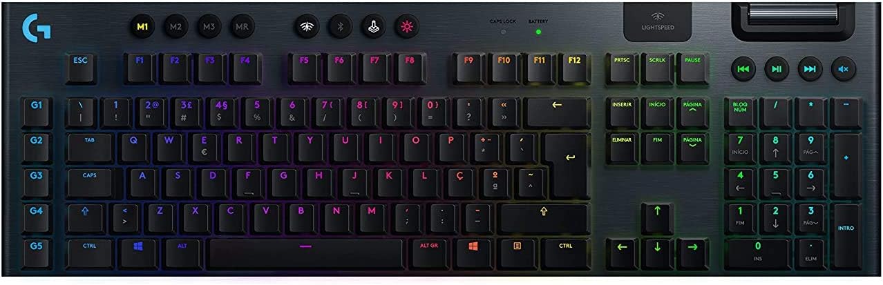 Logitech G915 Wireless Mechanical Tactile Gaming Keyboard - Black