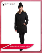 Spyder c88b3e5c Women's Hooded Long Puffer Jacket