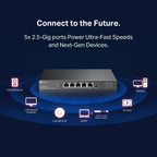 TP-Link TL-SG105PP-M2 5-Port 2.5G PoE++ Gigabit Switch