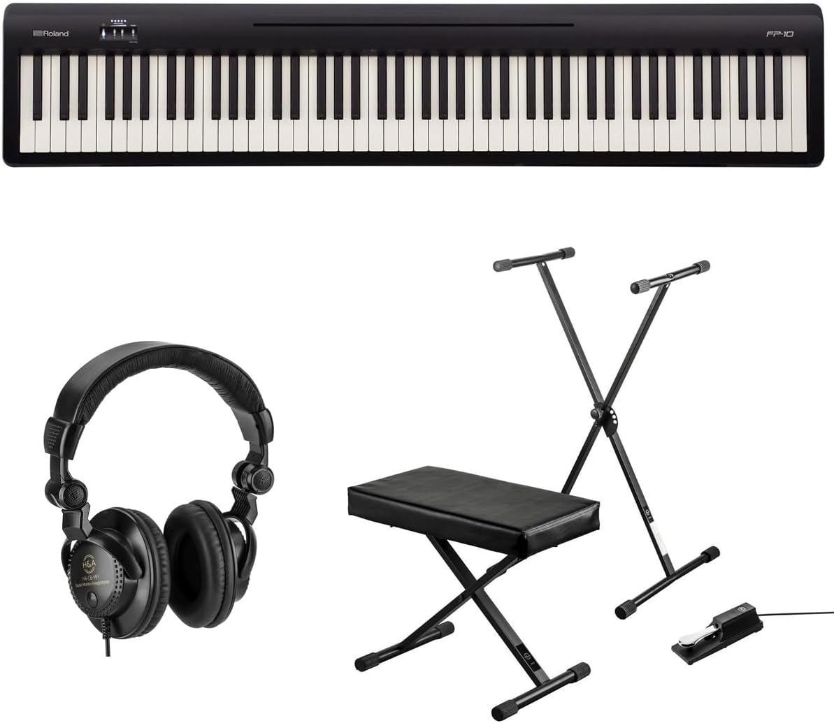 Roland FP-10 88-Key Digital Piano Bundle