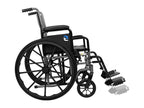 Monoprice SevaCare Folding Wheelchair Dual Brakes Mobility