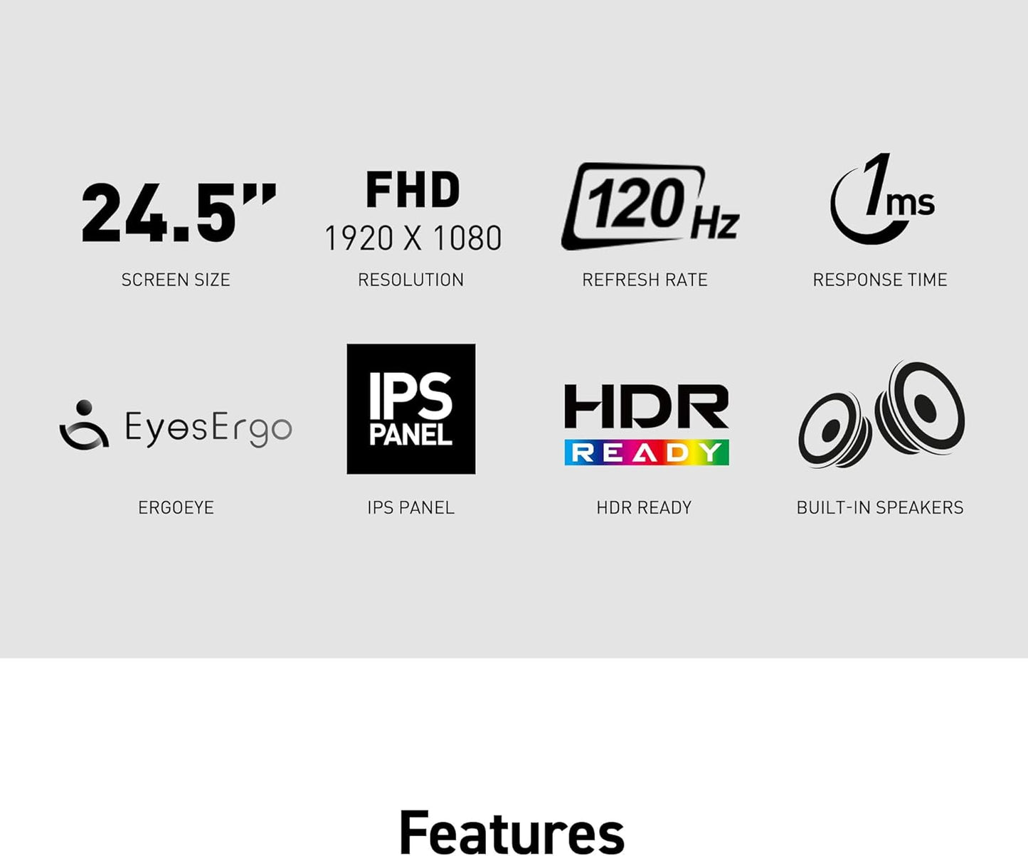 MSI PRO MP251 E2 24.5" 120Hz FHD IPS Gaming Monitor