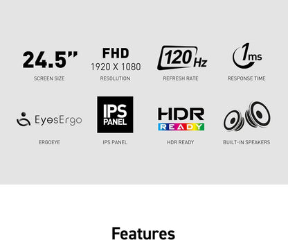 MSI PRO MP251 E2 24.5" 120Hz FHD IPS Gaming Monitor
