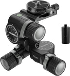 Neewer TH15 3-Way Geared Tripod Head Panoramic