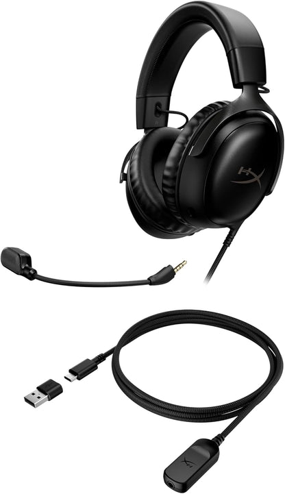 HyperX 727A8AA Cloud III Wired Gaming Headset - DTS Audio