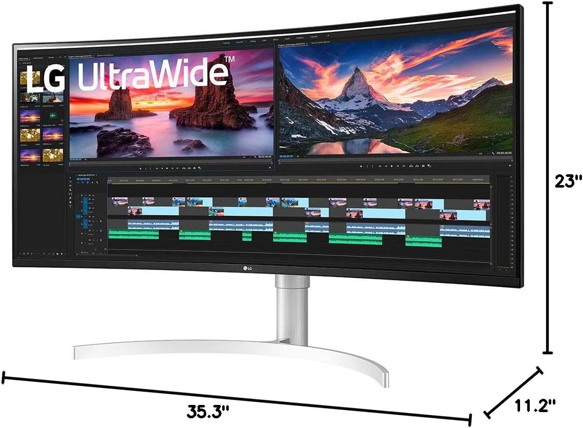 LG 38BN95C-W 38" QHD+ Curved UltraWide Monitor - Thunderbolt 3