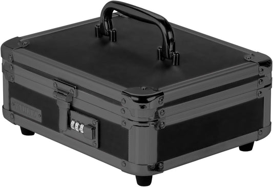 Vaultz VZ00308 Locking Cash Box - Combination Lock - Tactical Black