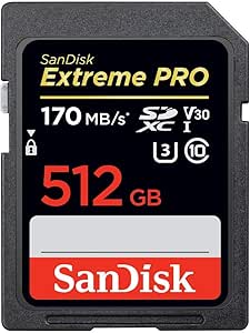 SanDisk Extreme PRO SDXC 512GB UHS-I Card