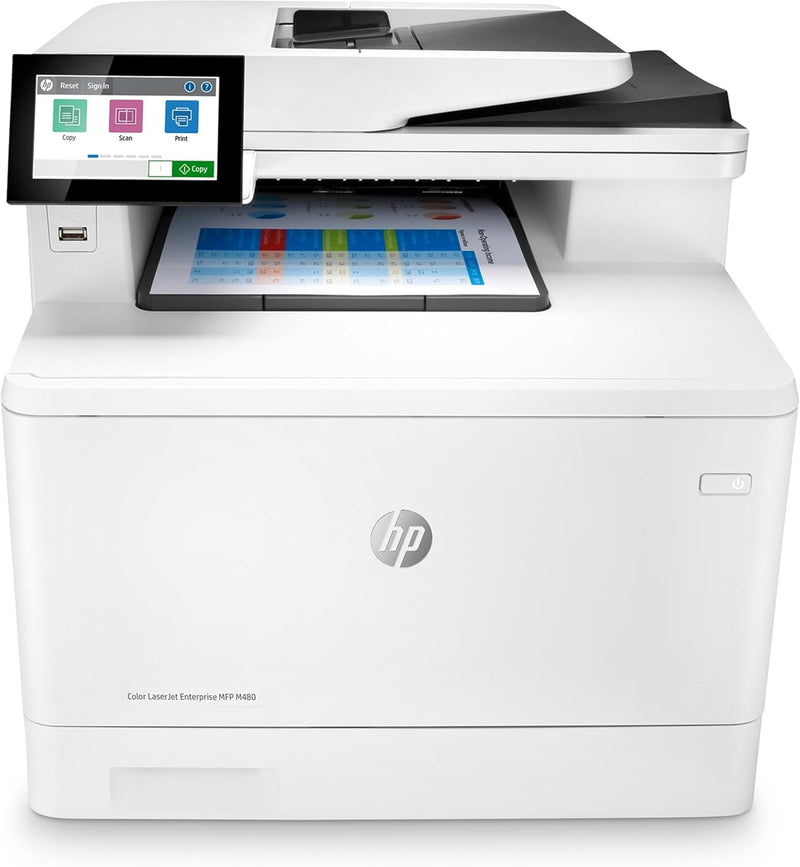 HP M480f Color LaserJet Enterprise Multifunction Printer — main product image