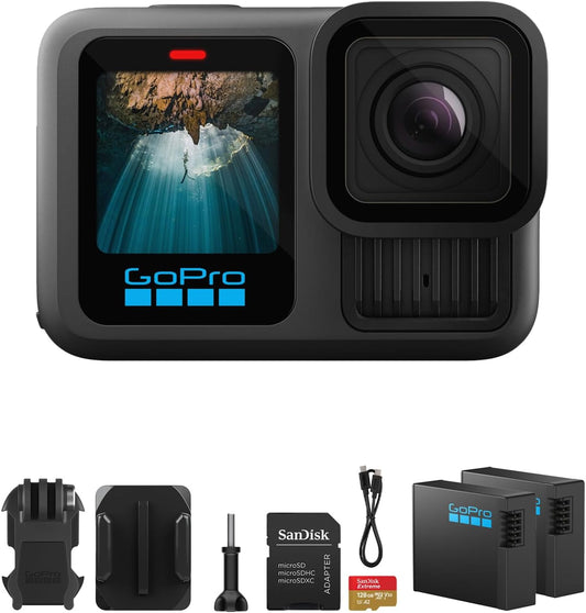GoPro GOPCHDHX131TH-KIT1 HERO13 Black 5.3K Action Camera Bundle