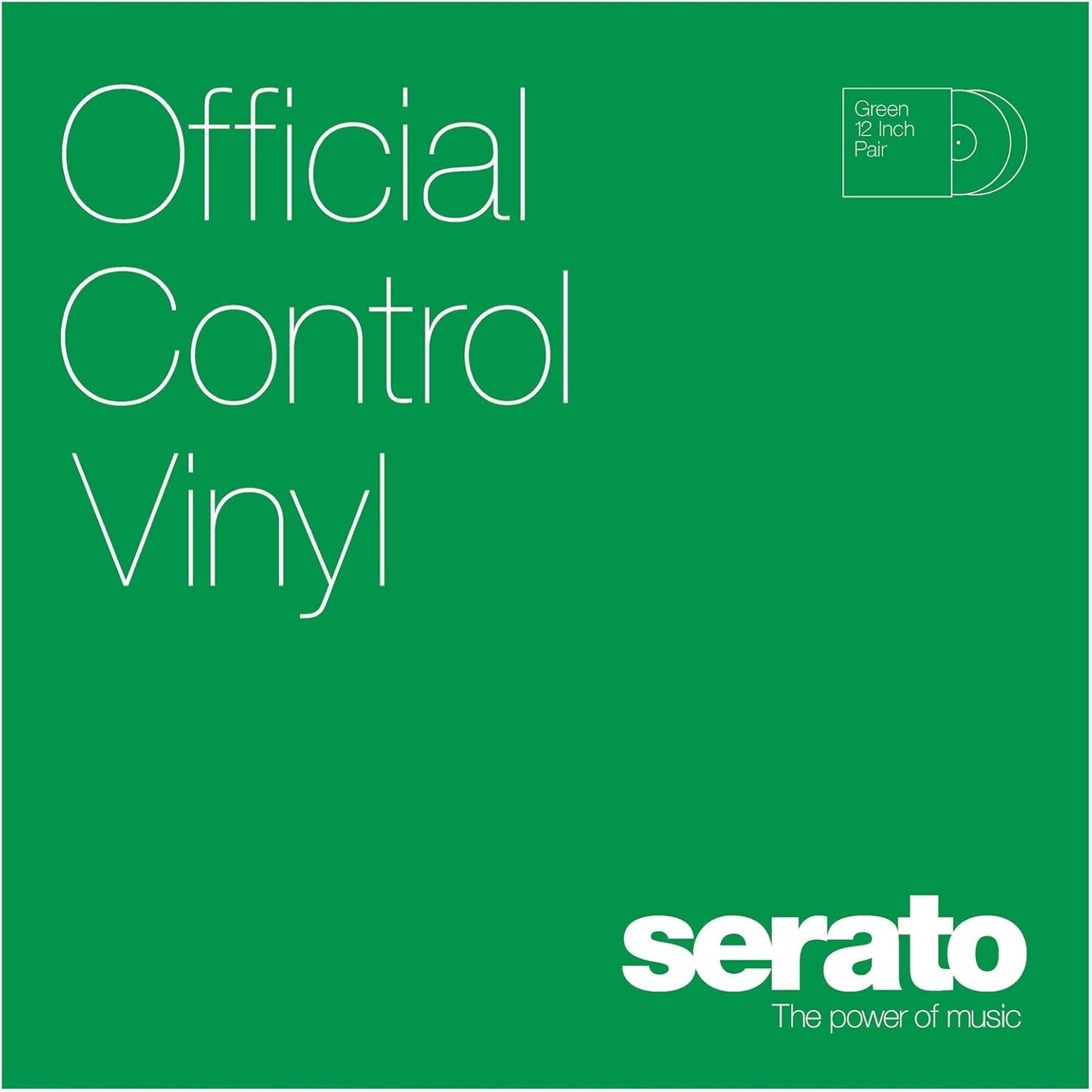 Serato - 12" Green Control Vinyl Pair