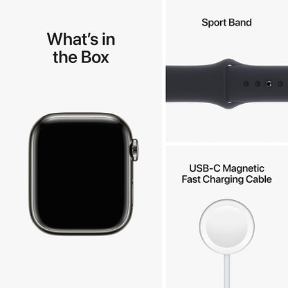 Apple MNVH3LL/A Watch Series 8 Cellular (Renewed)