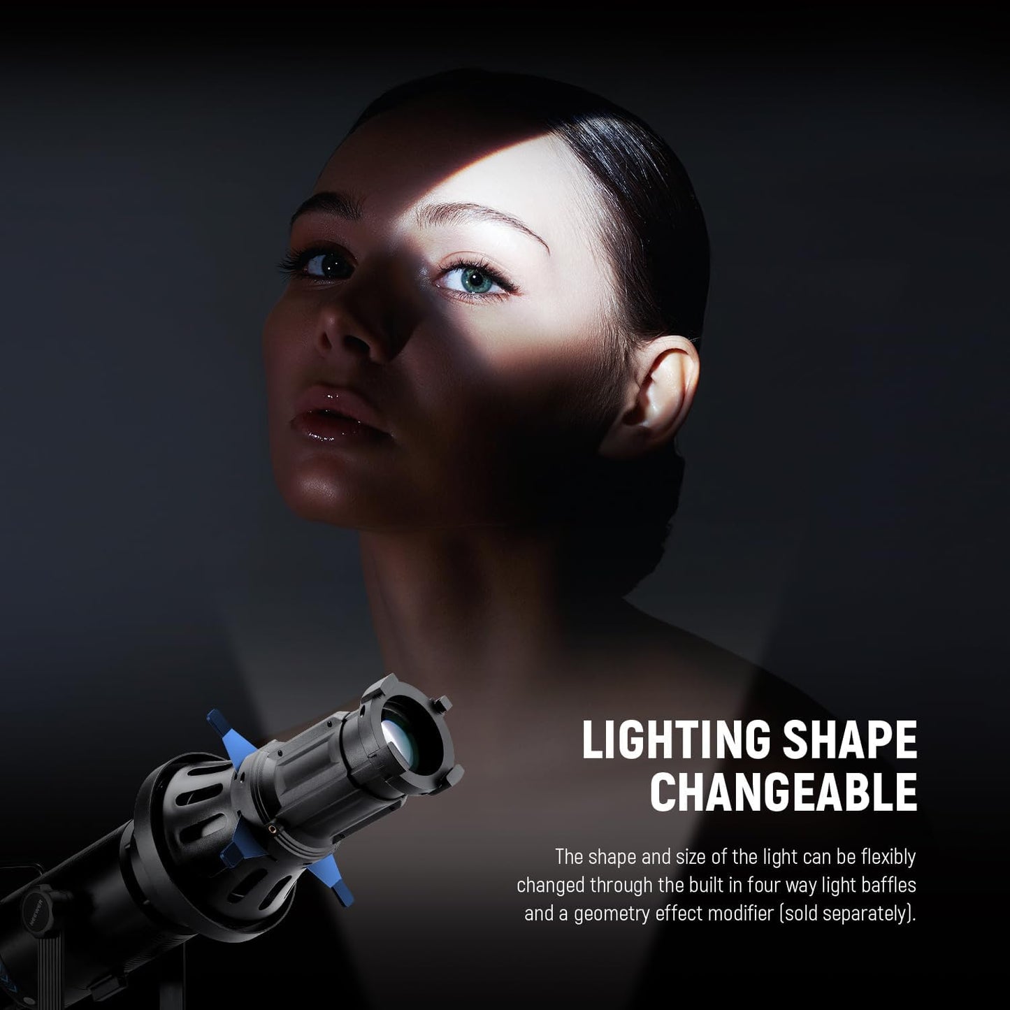 Neewer 90100759 Spotlight Snoot Kit with Gobos & Gels