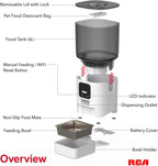 RCA PF122 Smart WiFi Pet Feeder 6L with App Control