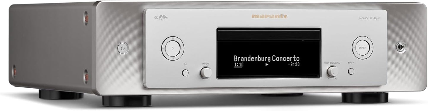 Marantz CD 50n Network CD Player - Silver/Gold, HEOS