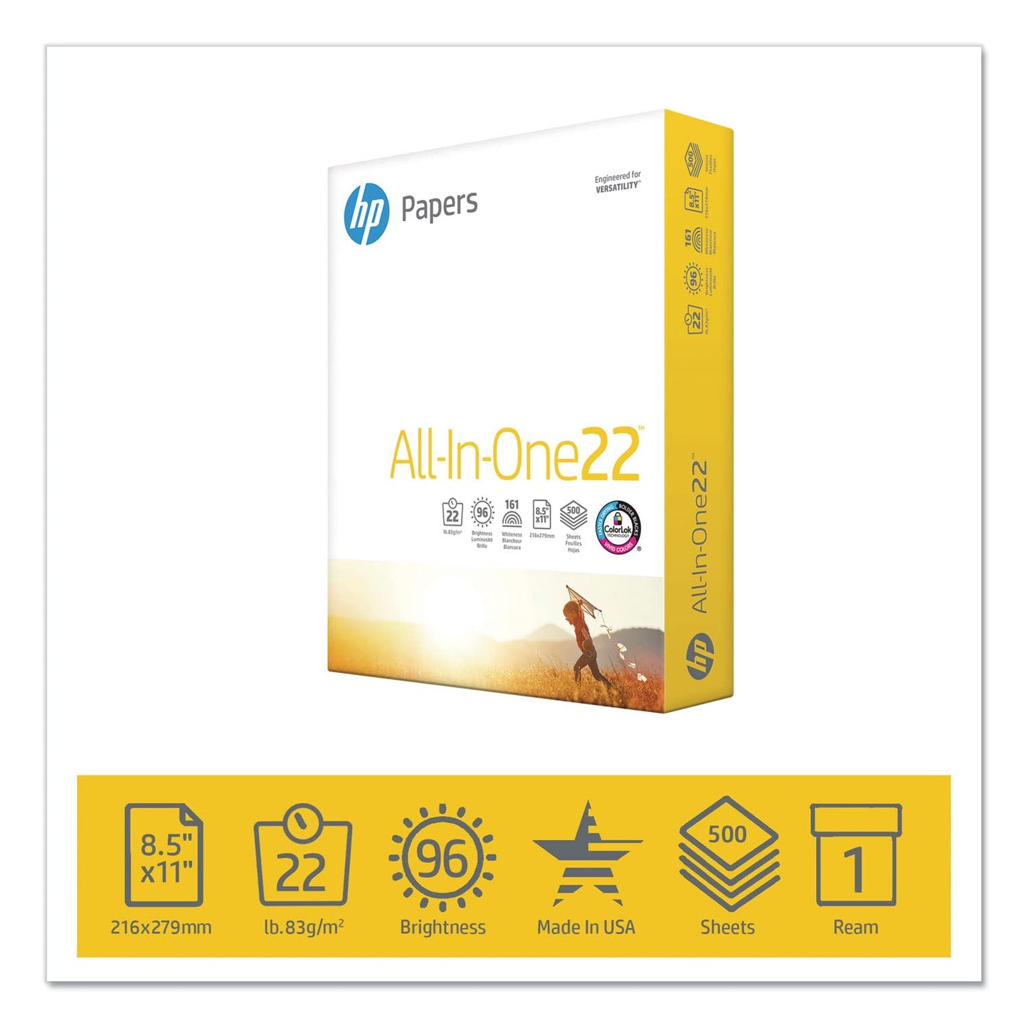 HP HEW207000 All-in-One Printing Paper - Letter, 500 Sheets