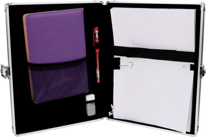 Vaultz VZ00151 Locking Storage Clipboard, Key Lock, Black