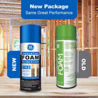 GE White Foam Insulating Sealant - Big Gaps & Cracks, 12 oz