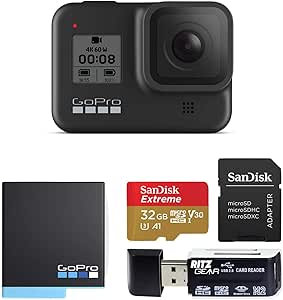 GoPro Hero 8 Black Action Camera Bundle with Accessories