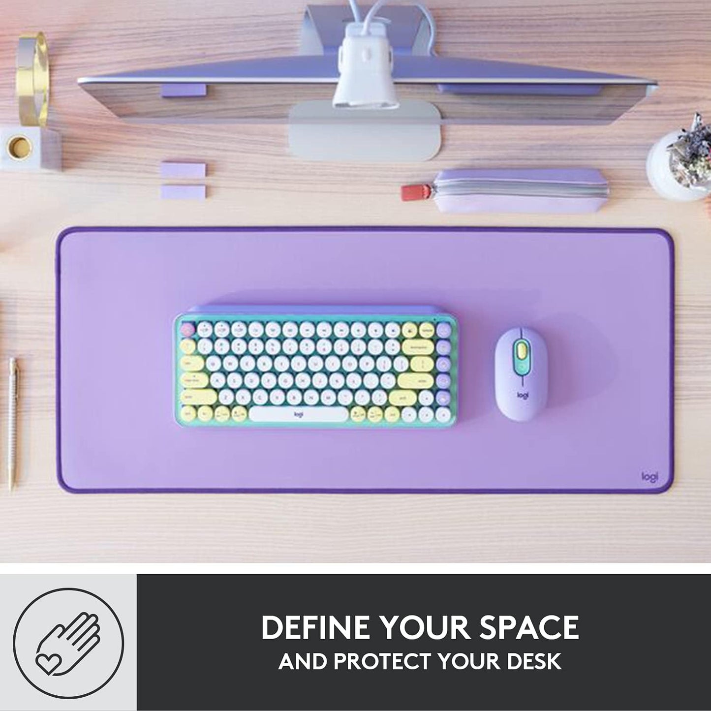 Logitech 956-000036 Desk Mat Studio Series Lavender