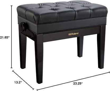 Roland RPB-500PE Adjustable Piano Bench - Polished Ebony