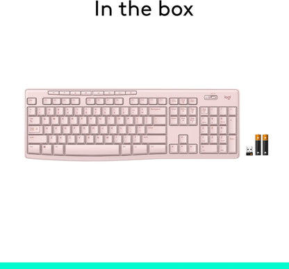 Logitech 920-013289 K270 Rose Wireless Keyboard