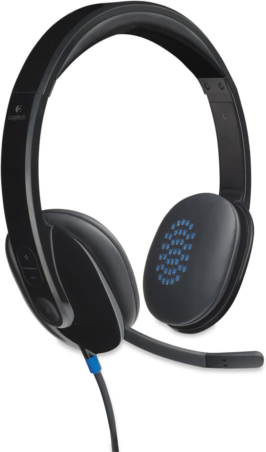 Logitech LOG981000510 H540 USB Corded Headset Black