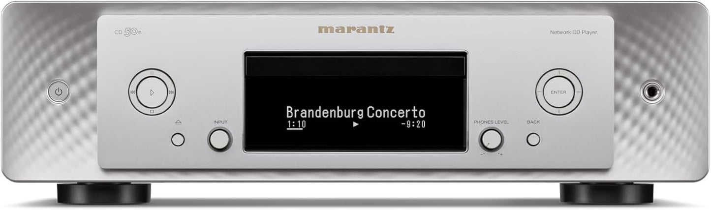 Marantz CD 50n Network CD Player - Silver/Gold, HEOS
