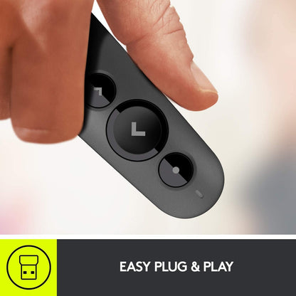 Logitech R500s Laser Presentation Remote Graphite