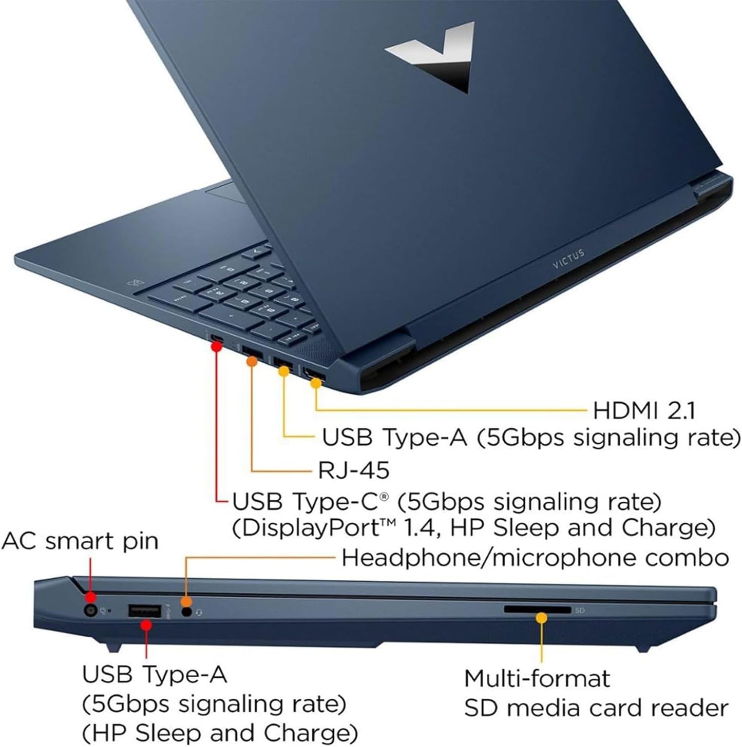 HP 15-fa0033dx Victus Gaming Laptop RTX 3050