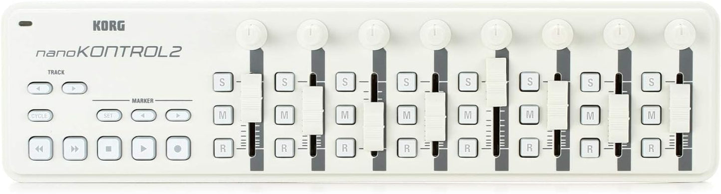 Korg NANOKON2WH Slim-Line USB MIDI Controller - White