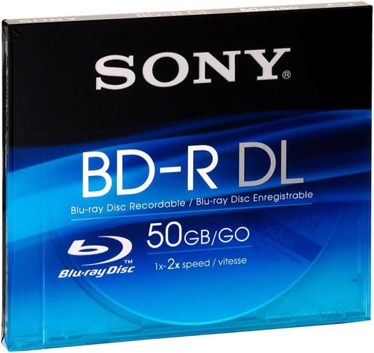 Sony BNR50AHE Blu-Ray 50GB Recordable Dual Layer Disc