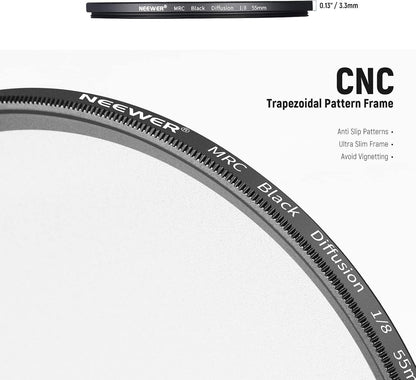 Neewer 10101550 55mm Black Diffusion 1/8 Filter