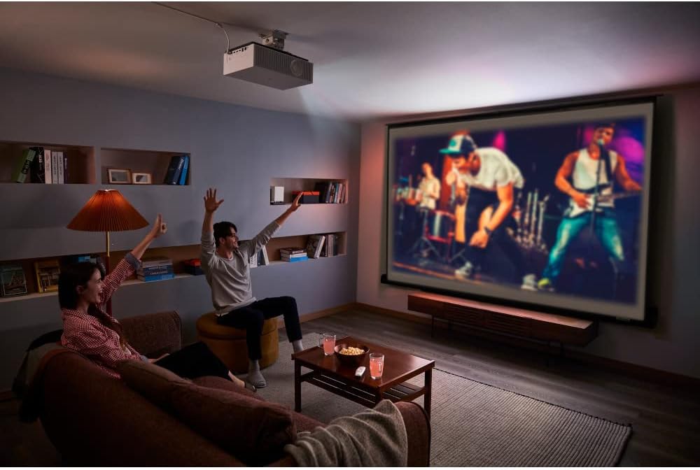 LG E99LGHU710PW CineBeam 4K UHD Home Cinema Projector Bundle